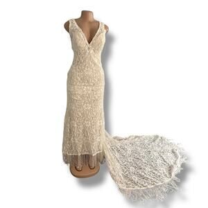 Wilderly Rory Elegant Ivory Lace Gown Wedding Dress